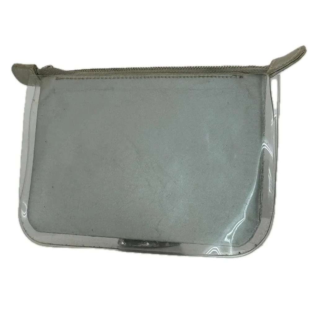 Foundation Louis Vuitton Clear Grey‎ Canvas Zip Pouch Museum Exclusive Bag
